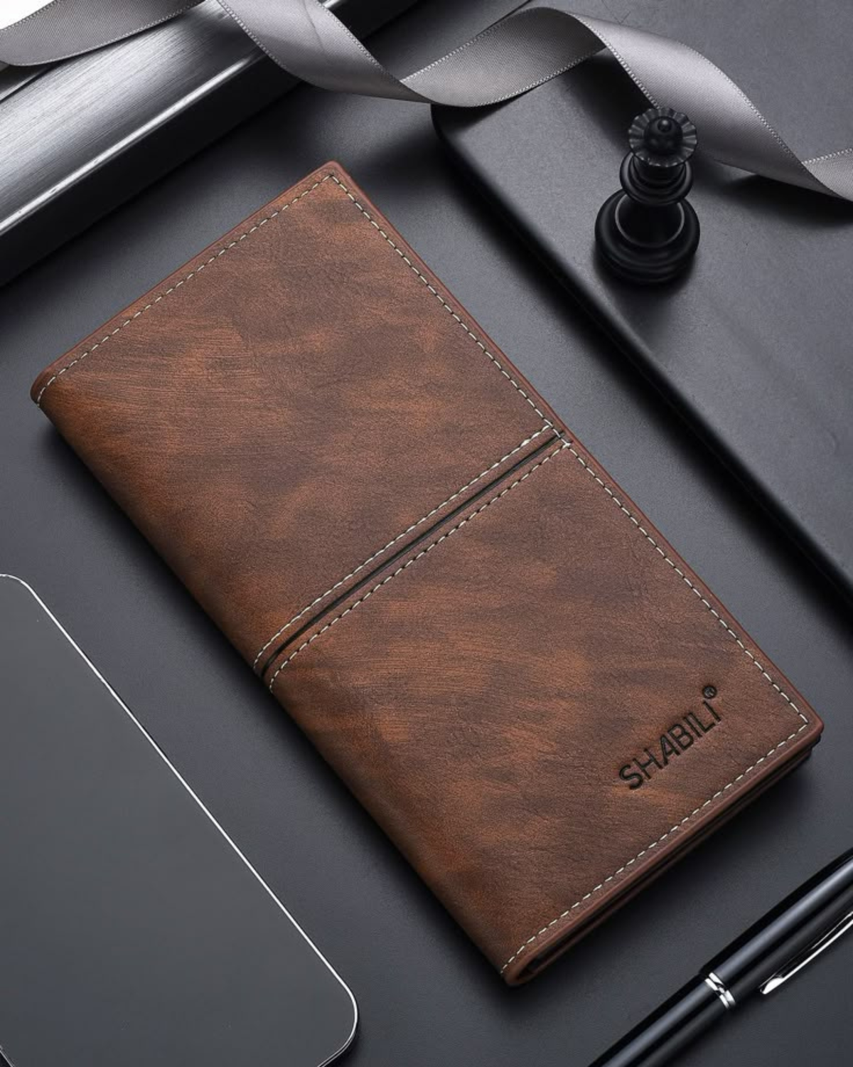 Shabili Artisan Distressed Long Wallet