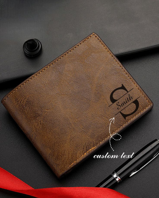 Heritage Personalized Monogram Bifold Wallet